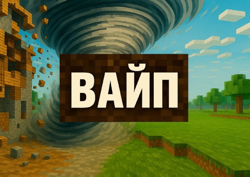 ⚡️ Вайп классического выживания 01.08 в 14:00 по МСК
