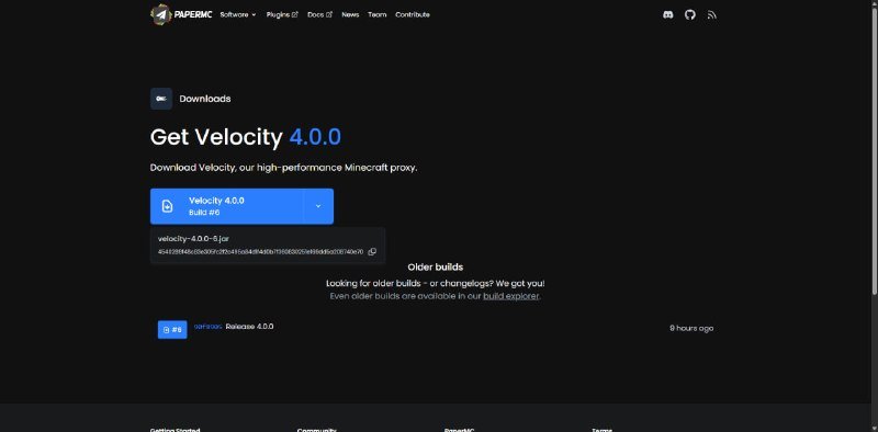 ⚠️ Пару часов назад PaperMC выпустили релиз Velocity версии 4.0.0 под сборкой #6 Теперь это не…